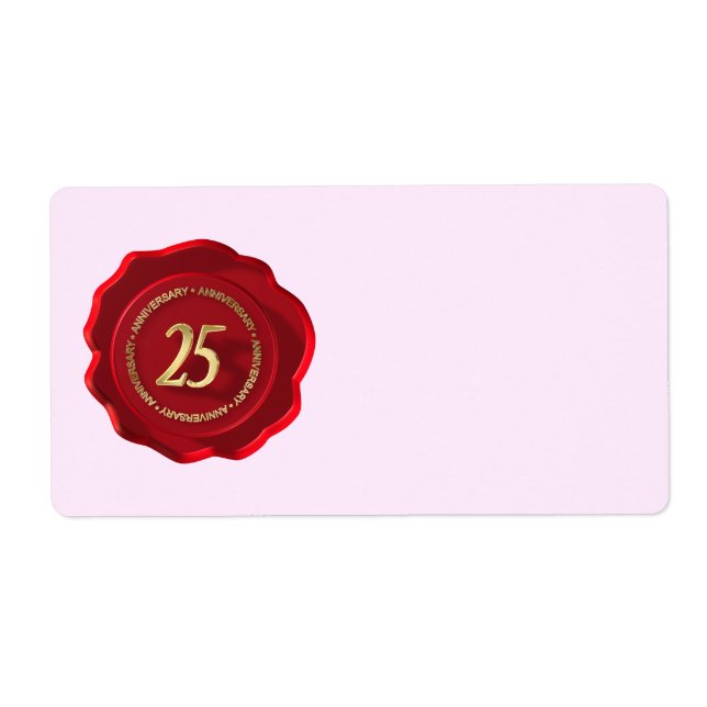 25th anniversary red wax seal (Front)