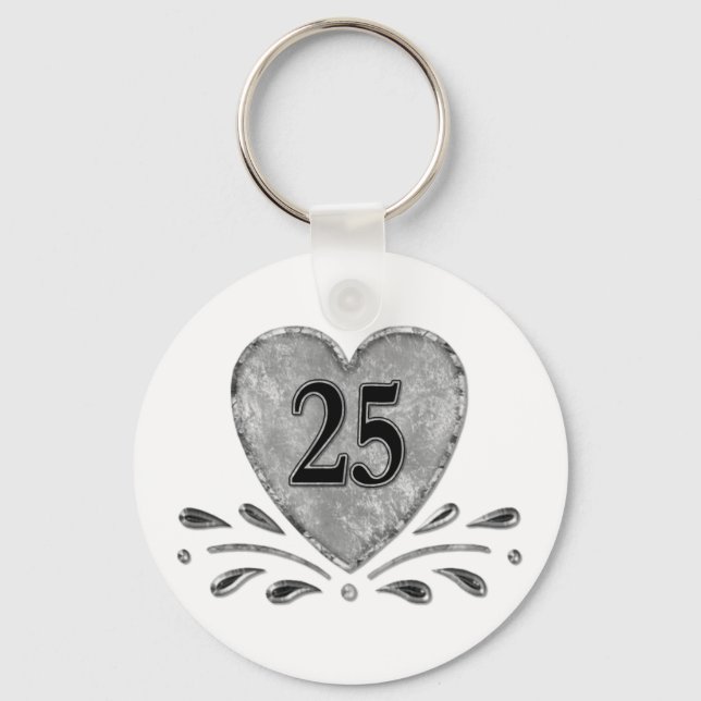 25th Anniversary - Silver Keychain (Front)