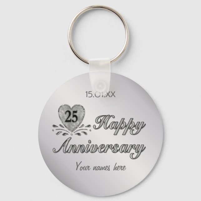25th Anniversary - Silver Keychain (Front)