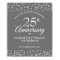 25th Anniversary Silver Love Hearts Welcome Sign