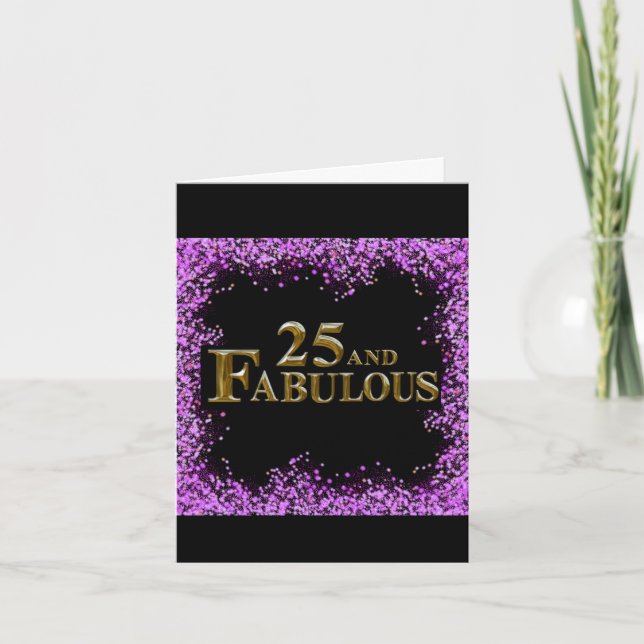25th  Birthday  Card (Front)