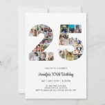 25th Birthday Number 25 Custom Photo Collage Invitation<br><div class="desc">Mark twenty five years of wonderful memories and adventures with this captivating 25th Birthday Number Photo Collage. This customizable template is the perfect blend of creativity and sentiment, allowing you to create a truly memorable gift for your loved one's special day. Capture the essence of incredible years in a single...</div>