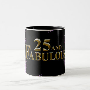 25th  Birthday  Two-Tone Coffee Mug