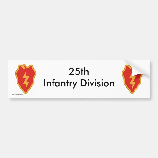 25th Inf Div b-s Bumper Sticker (Front)