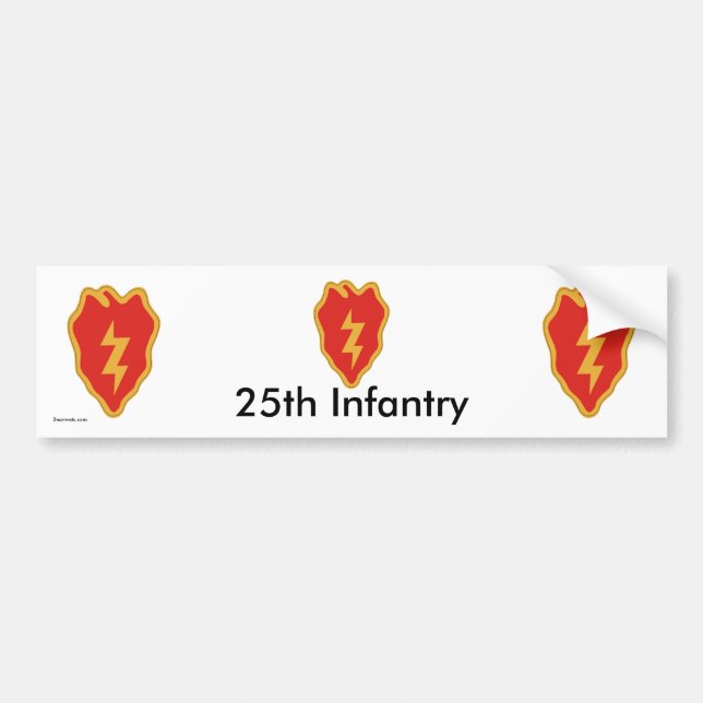 25th Inf Div bs/1 Bumper Sticker (Front)