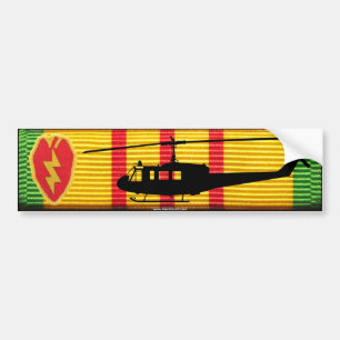 25th Infantry Div. UH-1 Huey VSM Bumper Sticker