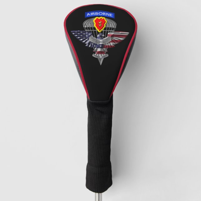 25th Infantry Division Airborne Veteran Golf Head Cover (Front)