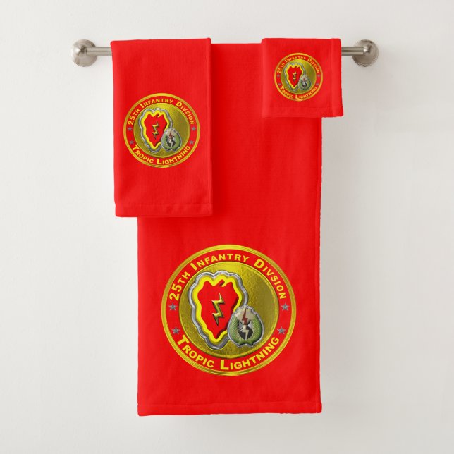 25th Infantry Division  Bath Towel Set (Insitu)