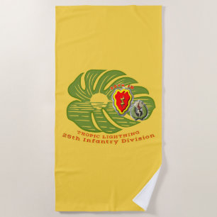 25th Infantry Division Beach Towel