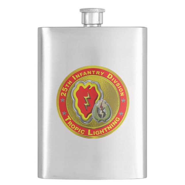 25th Infantry Division Hip Flask (Front)