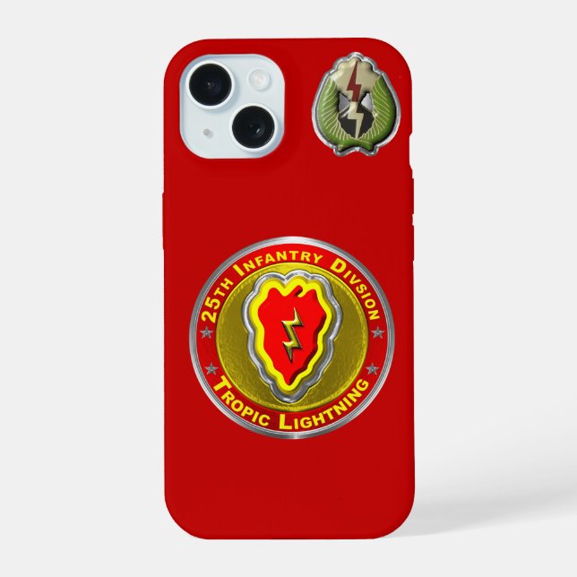 25th Infantry Division  iPhone 15 Case (Back)