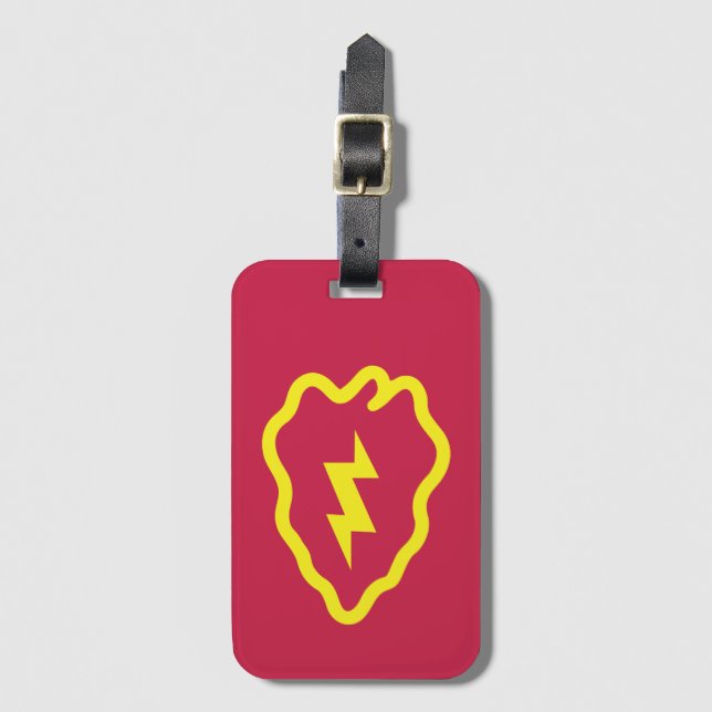 25th Infantry Division  Luggage Tag (Front Vertical)