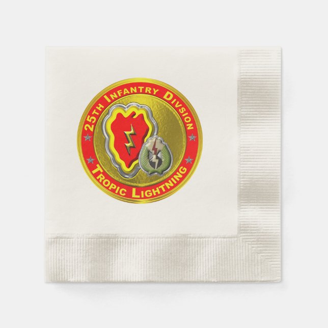 25th Infantry Division  Napkin (Front)