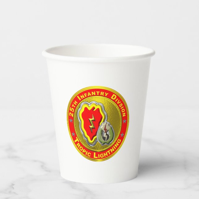 25th Infantry Division  Paper Cups (Front)