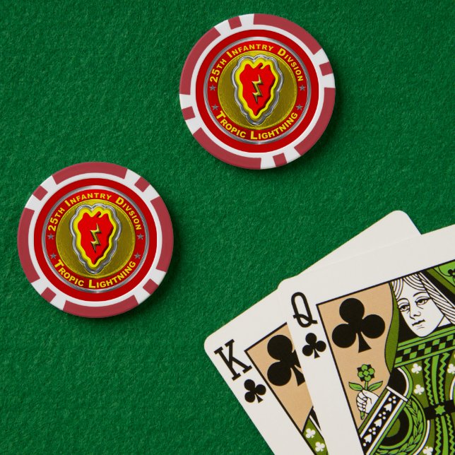 25th Infantry Division  Poker Chips (Poker Table (Double))