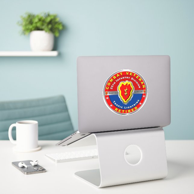 25th Infantry Division Retired (Laptop On Desk)