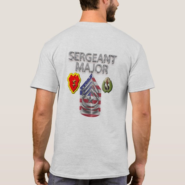 25th Infantry Division Sergeant Major T-Shirt (Back)