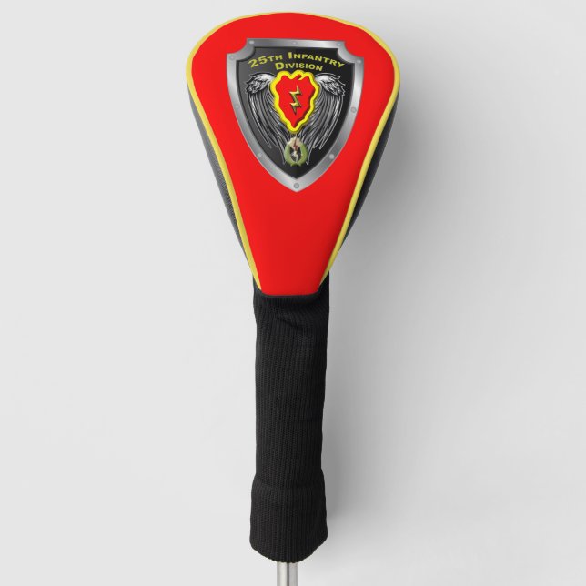 25th Infantry Division Shield Golf Head Cover (Front)
