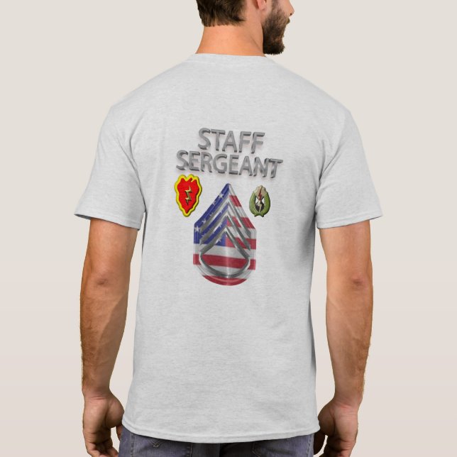 25th Infantry Division Staff Sergeant T-Shirt (Back)
