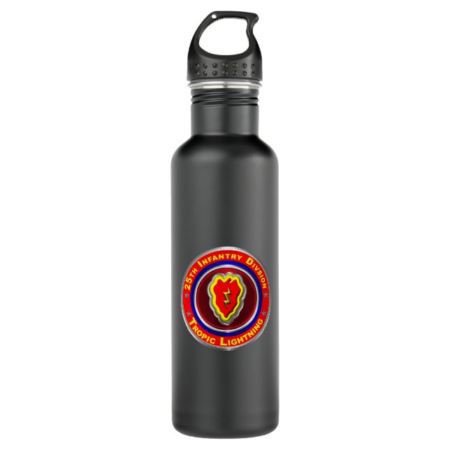 25th Infantry Division Tropic Lightning 710 Ml Water Bottle (Front)