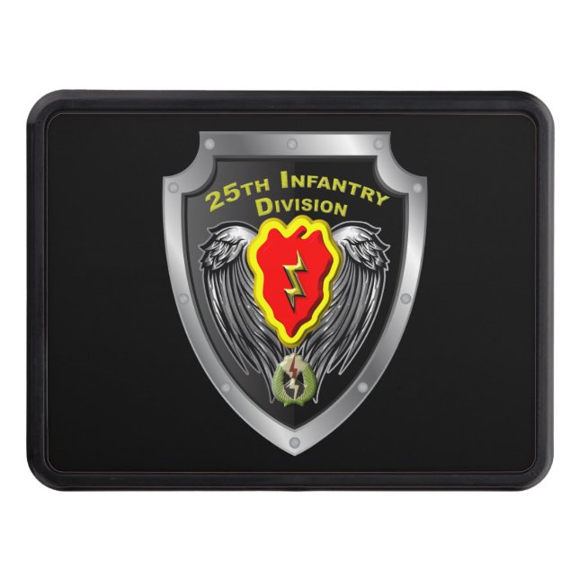 25th Infantry Division “Tropic Lightning” Trailer Hitch Cover (Front)