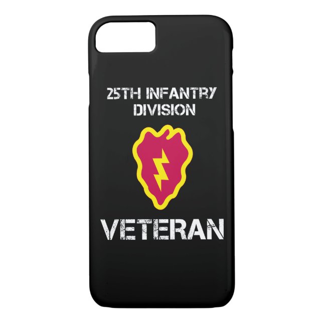 25th Infantry Division Veteran Case-Mate iPhone Case (Back)