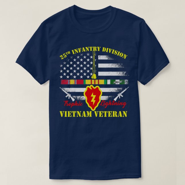 25th Infantry Division Vietnam Veteran Tee Vietnam (Design Front)