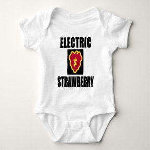 25TH INFANTRY ELECTRIC STRAWBERRY BABY BODYSUIT