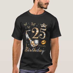 25th It's My Birthday Party 25 Years Old 25th B-da T-Shirt