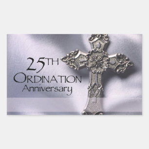 25th Ordination Anniversary Cross Host Sticker