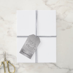 25th Silver Anniversary Gift Tags