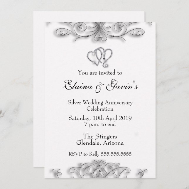 25th Silver Anniversary Invite (Front/Back)