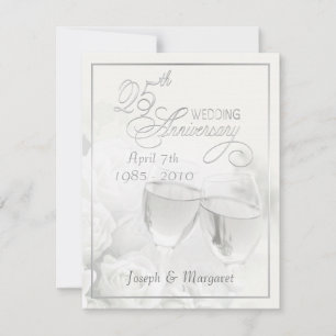 25th Silver Anniversary Party Invitations