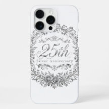 25th Silver iPhone 16 Pro Max Case