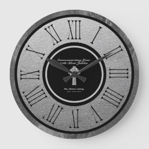 25th Silver Jubilee Ordination Anniversary CUSTOM Large Clock