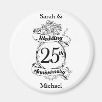 25th Silver Wedding Anniversary Flowers Rose