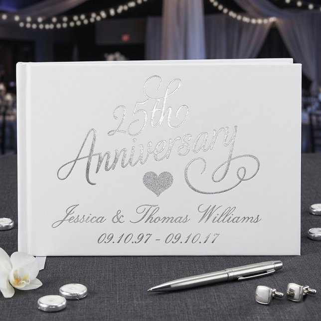 25th Silver Wedding Anniversary Guest Book (Creator Uploaded)