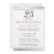 25th Silver Wedding Anniversary Invitations