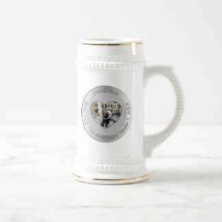 25th Silver Wedding Anniversary + Photo Beer Stein