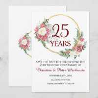 25th Silver Wedding Anniversary 