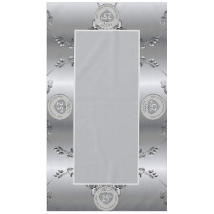 25th Silver Wedding Anniversary Tablecloth