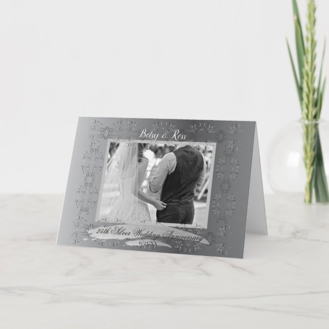 25th Wedding Anniversary Card (Front)