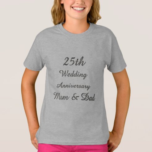 25th Wedding Anniversary T-Shirts & Shirt Designs | Zazzle.ca