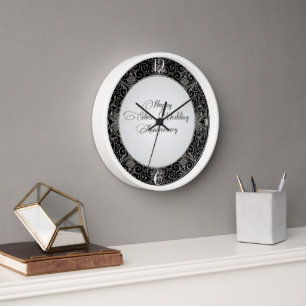 25th Wedding Anniversary Clock