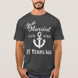 25th Wedding Anniversary Cruise  Married 25 2019 T-Shirt
