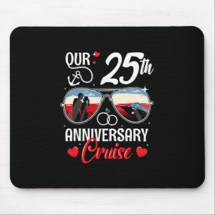 25th Wedding Anniversary Cruise Vacation Husnd Wif Mouse Pad