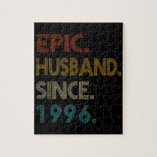 25th Wedding Anniversary Gift Him Epic Husband Jigsaw Puzzle