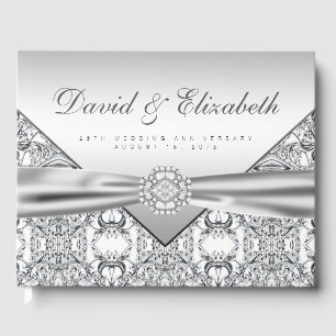 25th Wedding Anniversary Guest Book