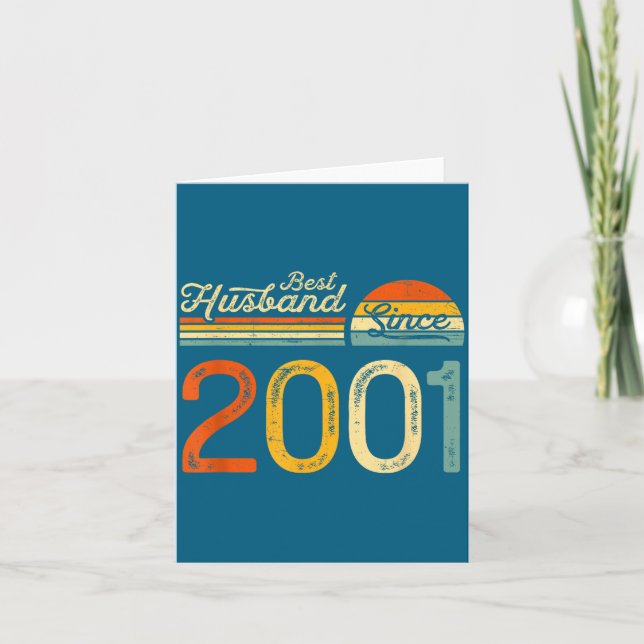 25th Wedding Anniversary Husband Since Artwork Card (Front)