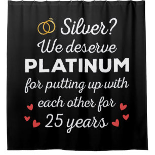 25th Wedding Anniversary I - Silver Funny Couple